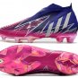 Men's& woman'sPredator Edge+ FG Champions Code - PurpleSilver MetallicPink