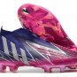 Men's& woman'sPredator Edge+ FG Champions Code - PurpleSilver MetallicPink
