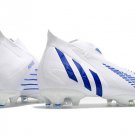 Men's& woman'sPredator Edge+ FG Diamond Edge - WhiteBlueWhite