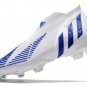 Men's& woman'sPredator Edge+ FG Diamond Edge - WhiteBlueWhite