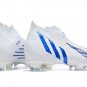 Men's& woman'sPredator Edge+ FG Diamond Edge - WhiteHi-Res BlueWhite