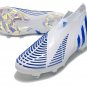 Men's& woman'sPredator Edge+ FG Diamond Edge - WhiteHi-Res BlueWhite