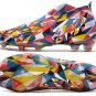 Men's& woman'sPredator Edge+ FG Geometric - Bright BlueYellowSolar Red