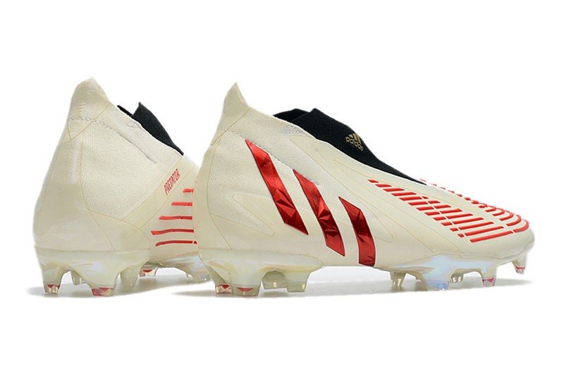 Men's& woman'sPredator Edge+ FG Showdown - Off WhiteRedGold Metallic