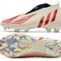Men's& woman'sPredator Edge+ FG Showdown - Off WhiteRedGold Metallic
