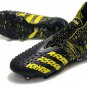 Men's& woman'sPredator Freak Numbersup FG Black Solar Yellow