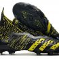 Men's& woman'sPredator Freak Numbersup FG Black Solar Yellow