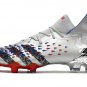 Men's& woman'sPredator Freak.1 FG Showpiece - Silver Black Red Blue