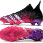 Men's& woman'sPredator Freak.1 FG Superspectral - Pink Black White