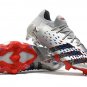 Men's& woman'sPredator Freak.1 Low FG Showpiece - Silver  Black  Red  Blue