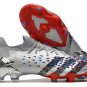 Men's& woman'sPredator Freak.1 Low FG Showpiece - Silver  Black  Red  Blue