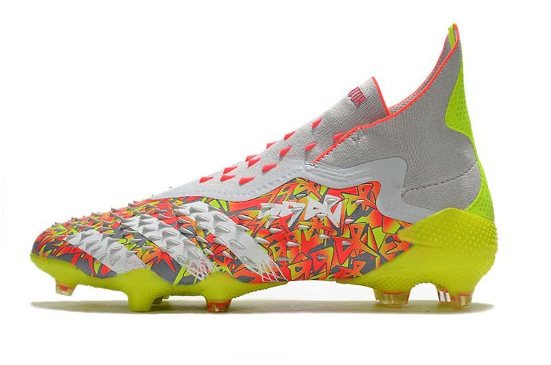 Men's& woman'sPredator Freak+ FG Clear Grey White Solar Yellow