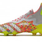 Men's& woman'sPredator Freak+ FG Clear Grey White Solar Yellow
