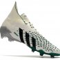 Men's& woman'sPredator Freak+ Laceless FG EQT Pack - WhiteBlackGreen