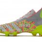 Men's& woman'sPredator Freak+ Laceless FG Numbers up - Yellow Grey White