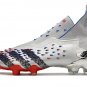 Men's& woman'sPredator Freak+ Laceless FG Showpiece - Silver Black Red Blue