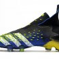 Men's& woman'sPredator Freak+ Laceless FG Superlative - Blue Black White Yellow