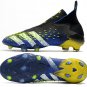 Men's& woman'sPredator Freak+ Laceless FG Superlative - Blue Black White Yellow