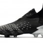 Men's& woman'sPredator Freak+ Laceless FG Superstealth - Black  Grey  White