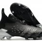 Men's& woman'sPredator Freak+ Laceless FG Superstealth - Black  Grey  White