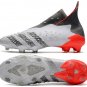 Men's& woman'sPredator Freak+ Laceless FG Whitespark - White Silver Red