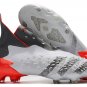 Men's& woman'sPredator Freak+ Laceless FG Whitespark - White Silver Red