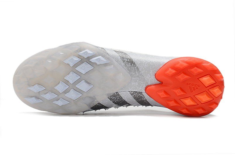 Men's& woman'sPredator Freak+ Laceless TF Whitespark - White  Silver  Red
