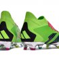 Men's& woman'sPredator Accuracy.1 FG Football Boots - Solar GreenBlackSilver