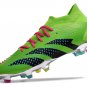 Men's& woman'sPredator Accuracy.1 FG Football Boots - Solar GreenBlackSilver