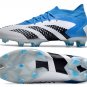 Men's& woman'sPredator Accuracy.1 FG Football Boots - WhiteBlackBlue Bright Royal