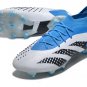 Men's& woman'sPredator Accuracy.1 FG Football Boots - WhiteBlackBlue Bright Royal