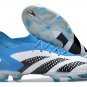 Men's& woman'sPredator Accuracy.1 FG Football Boots - WhiteBlackBlue Bright Royal