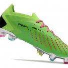 Men's& woman'sPredator Accuracy.1 Low FG Football Boots - Solar GreenBlackSilver