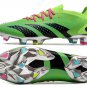 Men's& woman'sPredator Accuracy.1 Low FG Football Boots - Solar GreenBlackSilver