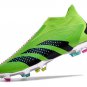 Men's& woman'sPredator Accuracy+ FG Football Boots - Solar GreenBlackSilver