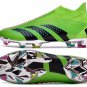 Men's& woman'sPredator Accuracy+ FG Football Boots - Solar GreenBlackSilver