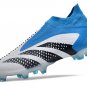 Men's& woman'sPredator Accuracy+ FG Football Boots - WhiteBlackBlue Bright Royal