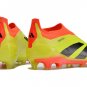 Men's& woman'sPredator Elite Laceless FG 2024 Inverse - Electricity YellowBlackSolar Red