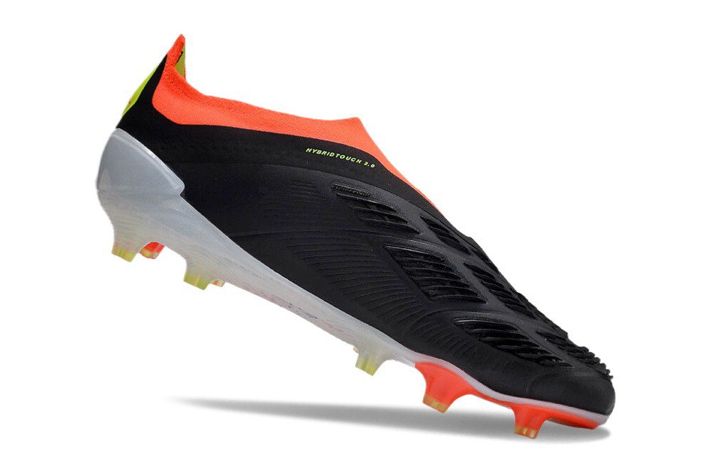 Men's& woman'sPredator Elite Laceless FG Solar Energy - Core BlackWhiteSolar Red