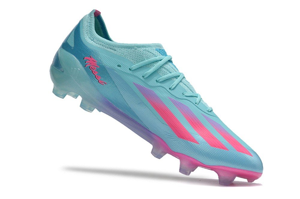 Men's& woman'sX Crazyfast Messi.1 FG Bienvenido a Miami - Aqua BlueLucid PinkLucid Cyan