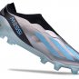 Men's& woman'sX Crazyfast Messi.1 Laceless FG Infinito - Silver MetallicBlueBlack