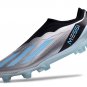 Men's& woman'sX Crazyfast Messi.1 Laceless FG Infinito - Silver MetallicBlueBlack