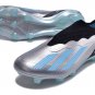 Men's& woman'sX Crazyfast Messi.1 Laceless FG Infinito - Silver MetallicBlueBlack