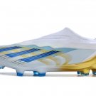 Men's& woman'sX Crazyfast Messi.1 Laceless FG Las Estrellas - WhitePulse BlueGold Metallic