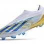 Men's& woman'sX Crazyfast Messi.1 Laceless FG Las Estrellas - WhitePulse BlueGold Metallic