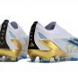Men's& woman'sX Crazyfast Messi.1 Laceless FG Las Estrellas - WhitePulse BlueGold Metallic