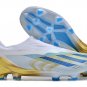 Men's& woman'sX Crazyfast Messi.1 Laceless FG Las Estrellas - WhitePulse BlueGold Metallic