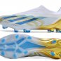 Men's& woman'sX Crazyfast Messi.1 Laceless FG Las Estrellas - WhitePulse BlueGold Metallic