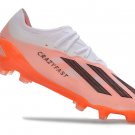 Men's& woman'sX Crazyfast.1 FG Football Boots - Solar RedBlackWhite