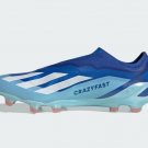 Men's& woman'sX Crazyfast.1 Laceless FG Marinerush - Bright RoyalWhiteSolar Red